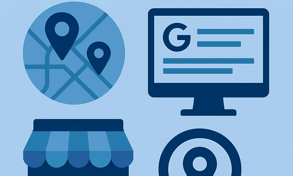 Flat design infographic explaining What Is Local SEO and how to optimize a business for local search.