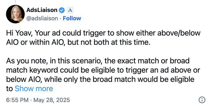 Google Clarifies Where Ads Appear in AI Overviews